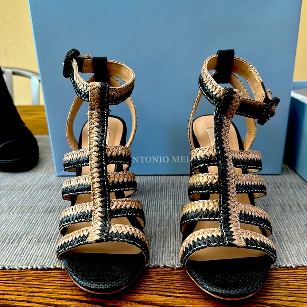 Antonio, Melanii , black and tan brand new shoes